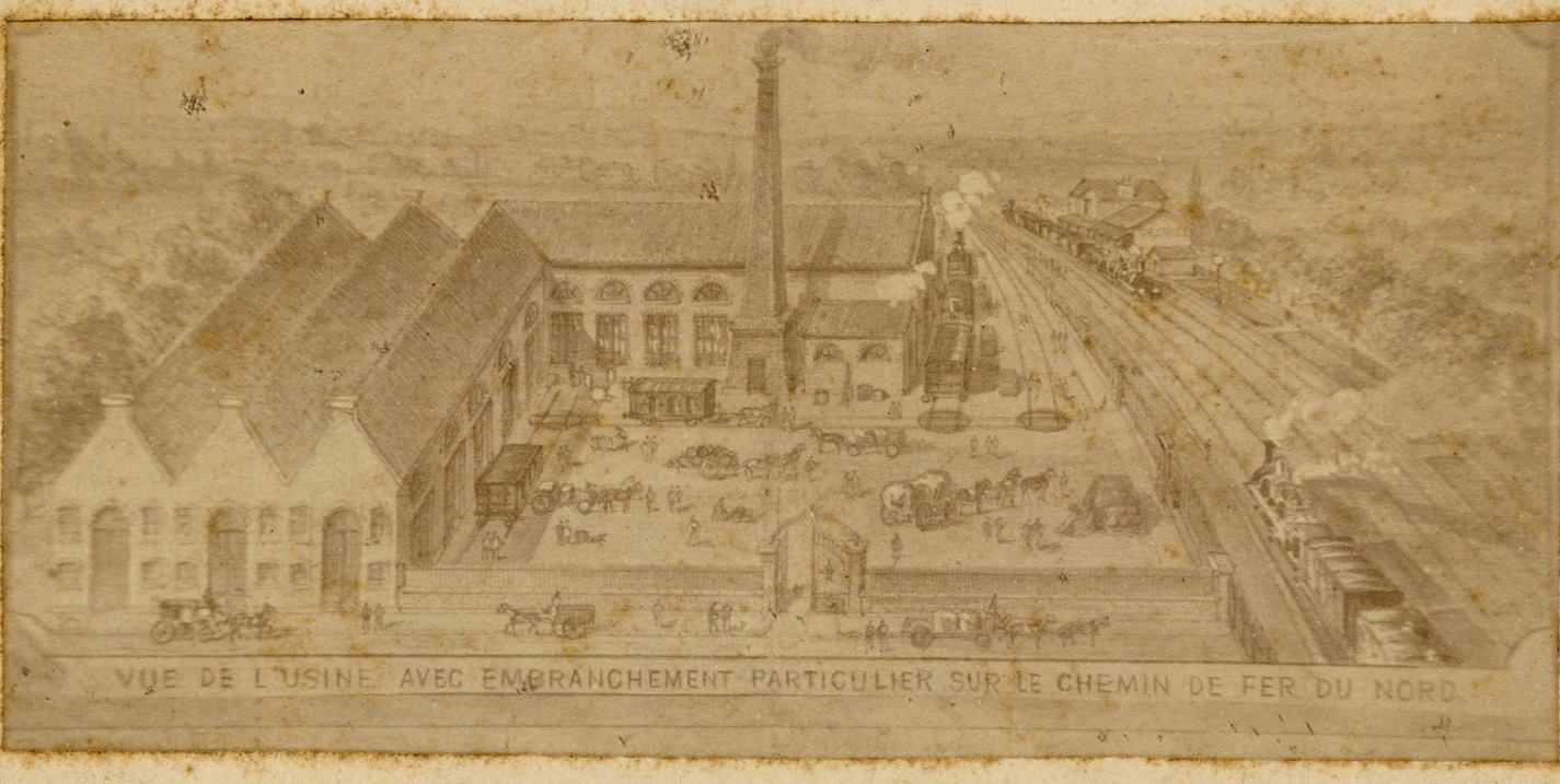 Vue aérienne de l’usine Leroux