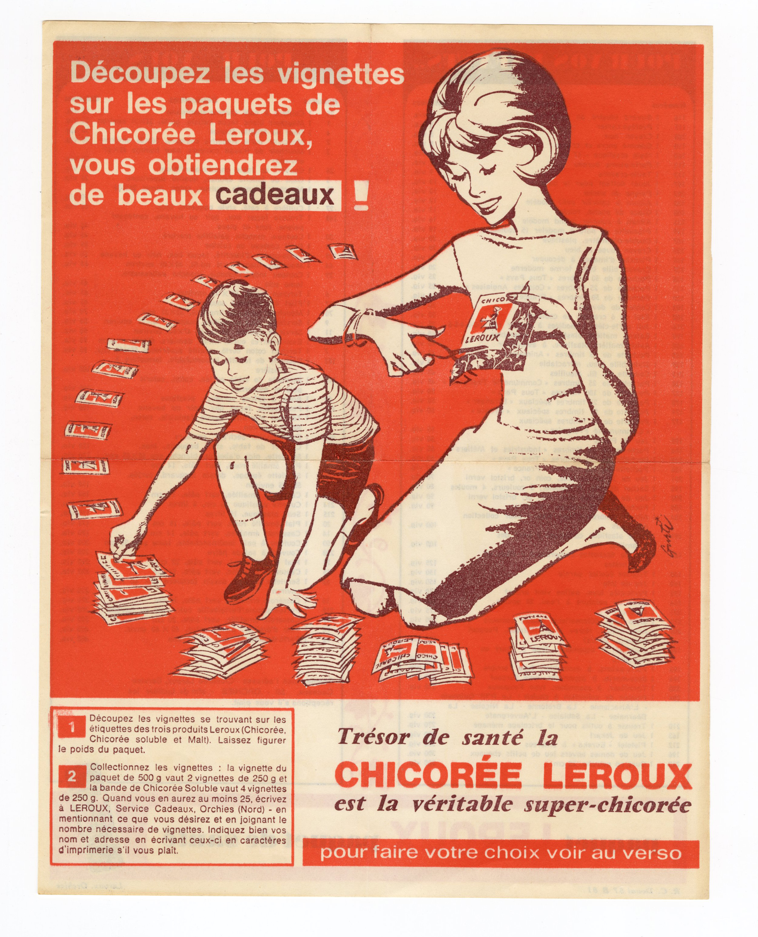 Prospectus de vignettes Leroux