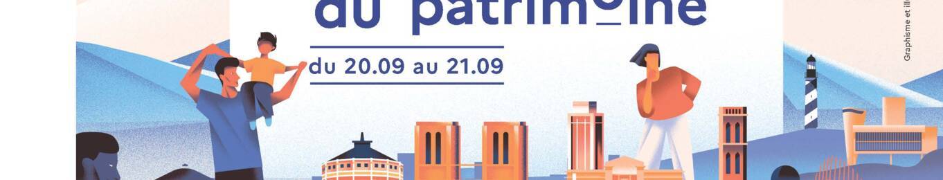 Visuel officiel des Journées europénnes du patrimoine 2025, ministère de la Culture/Clément Barbé.