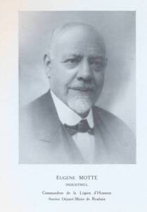 Portrait d’Eugène Motte extrait de sa notice nécrologique, 1932.