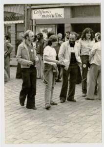 Syndicat CGT des métaux de Marquette, manifestations pour la défense de l'emploi, 1983.
