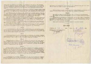 Deuxième page du contrat passé entre Hachette et la compagnie des chemins d'Alsace et de Lorraine.