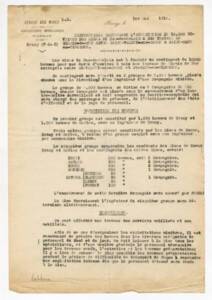 Instruction concernant l’affectation d’ouvriers des mines du Pas-de-Calais à des travaux de chemin de fer dans la Somme, 1918.