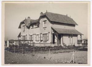 Photographie de maisons jumelles de la cité-cheminote d’Arras (années 1920)