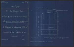 Plan d’une cuve à mélasse dessiné par la société Applevage, 1936.