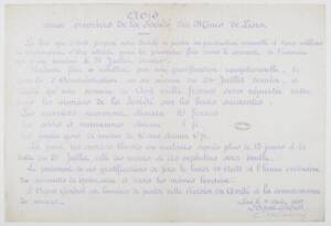 Avis aux ouvriers de la Société des mines de Lens sur les gratifications exceptionnelles, 1899.