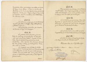 Quatrième page du contrat entre Hachette et la compagnie des chemins de fer du Midi.