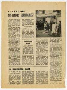 Coupure de presse mai 68.