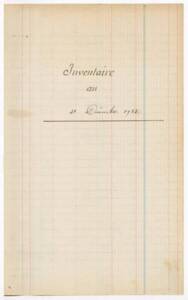 Couverture d’un registre d’inventaire de l’entreprise Scrépel,1923. ANMT 1991 10 150, Scrépel.