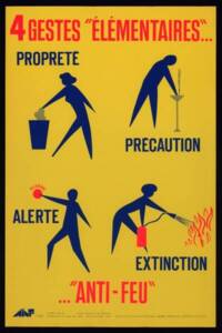 affiche de prévention incendie