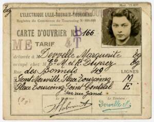 Marguerite Devvelle, employée au sein de l’imprimerie Duprez à Tourcoing (Nord).