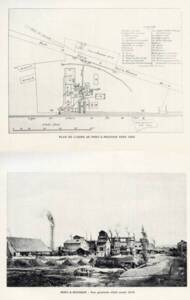 Usine de Pont-à-Mousson : plan (1860) et photographie (1873).