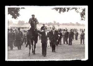 Jockey et cheval au grand prix de York (1957)
