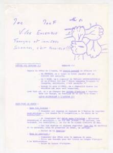 « Vivre ensemble Français et immigrés solidaires, c’est possible !!! ». Extrait d’une lettre de la JOC/JOCF adressée aux équipes, mai 1984.