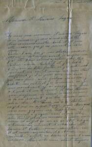 Lettre envoyée par Albert Rittig à Max Lazard le 16 novembre 1895 dans laquelle il fait la liste de toute sa clientèle en tant que serrurier.
