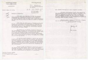 Lettre adressée par Paul Dijoud, secrétaire d’État auprès du ministre du Travail (travailleurs immigrés) au président du CNPF, François Ceyrac. Texte dactylographié, 1976. ANMT 72 AS 1012. Fonds du conseil national du patronat français.