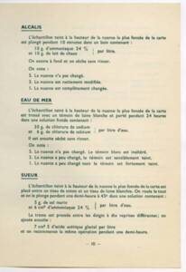 Page d’informations sur les colorants acides pour laine, 1938. ANMT 2004 2 1, L&F Delmasure (filature et teinturerie).