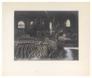 Atelier des forges de Couzon : photographie, 1911-1913.