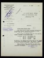 Confirmation de la vente d’un wagon de sainfoin par la Société coopérative agricole d’achat en commun d’approvisionnement et de vente du Syndicat agricole départemental d’Eure-et-Loir à Marcel Boussac, 1932.