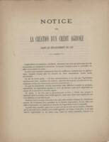 Extraits d’une notice sur la création d’un Crédit agricole dans le département du Lot, par un ancien notaire (1885).