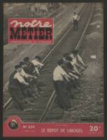 Notre Métier, n°239, magazine d'entreprise de la SNCF : couverture, 1950.