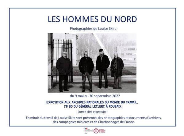 Visuel de communication pour l'exposition "Les Hommes du Nord", 2022.