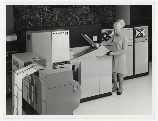 Imprimante Gamma 10, 1962. ANMT 2012 7 4645, Bull (informatique).