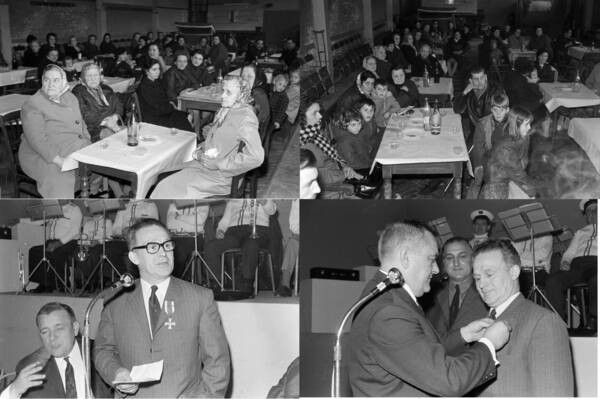 Photographies d’une fête organisée par l’amitié franco-polonaise de Sallaumines (Pas-de-Calais). Négatifs souples noir et blanc, sans date.   ANMT 1997 32. Coopérative centrale du personnel des mines du Nord-Pas-de-Calais.