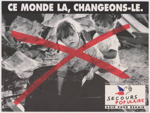 Affiche éditée à l’occasion de la campagne « Grande cause nationale 1991 ».