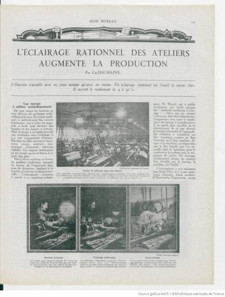 Extrait de la revue "Mon Bureau", janvier 1927 (p. 151). Source : GALLICA. URL : https://gallica.bnf.fr/ark:/12148/bpt6k45544712/f17.item
