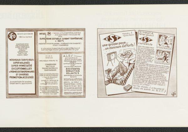 Annonces présentées comme des abus dans la brochure "Le NORMATT face aux abus", 1972.