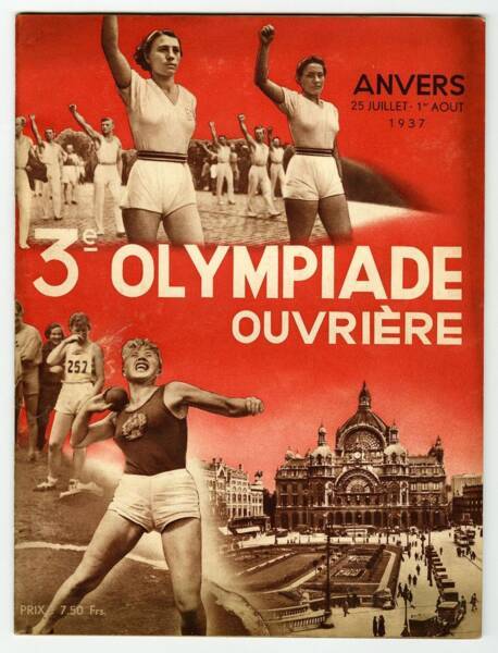 affiche de la 3e olympiade ouvrière