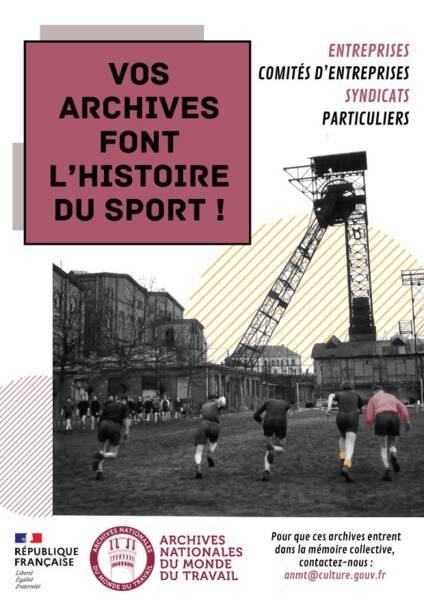Flyer présentant la collecte "Sport et travail"