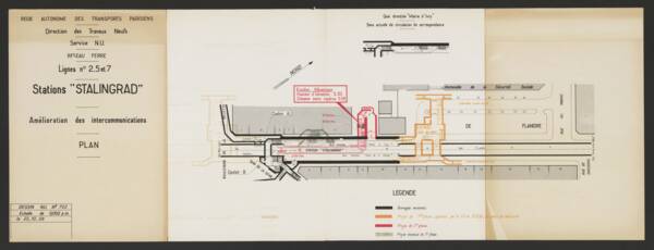 Station Stalingrad: Plan, période 1968-1975.