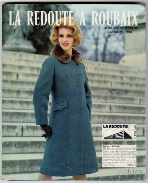 Couverture d’un catalogue de La Redoute « La Redoute à Roubaix, un grand magasin dans une grande usine », 1962.