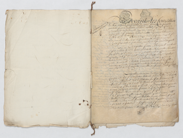 Contrat de mariage du 26 décembre 1787 en parchemin.
