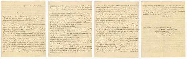 Demande d’augmentation d’A. Vigneron, chef des ateliers de l’usine de Batoum, lettre, 30 septembre 1908.